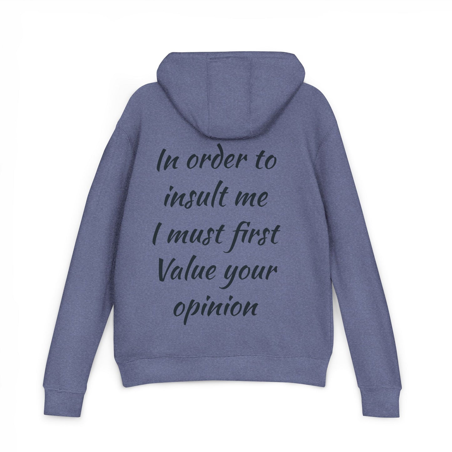 Witty French Terry Hoodie, Funny Unisex Hoodie, Casual Sweatshirt, Gift for Friends, Comfy Outfit, Humor Clothing