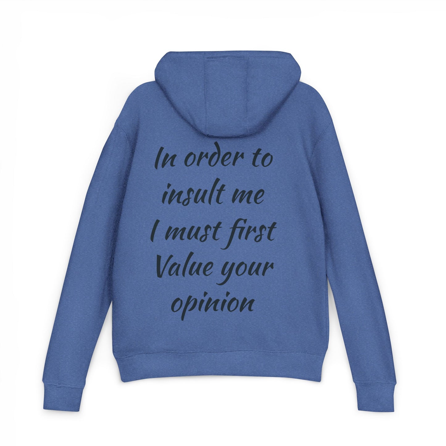 Witty French Terry Hoodie, Funny Unisex Hoodie, Casual Sweatshirt, Gift for Friends, Comfy Outfit, Humor Clothing