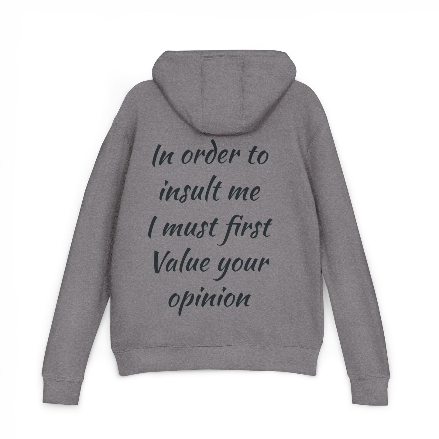 Witty French Terry Hoodie, Funny Unisex Hoodie, Casual Sweatshirt, Gift for Friends, Comfy Outfit, Humor Clothing